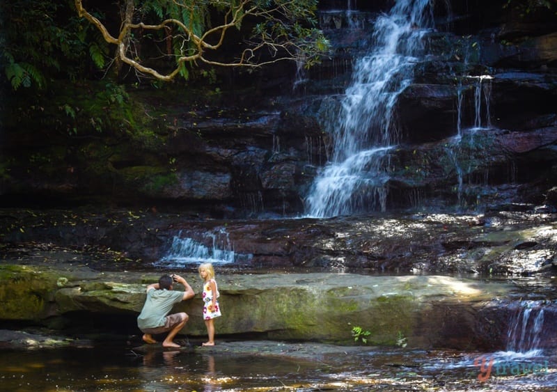 Somersby Falls cascading over rocks