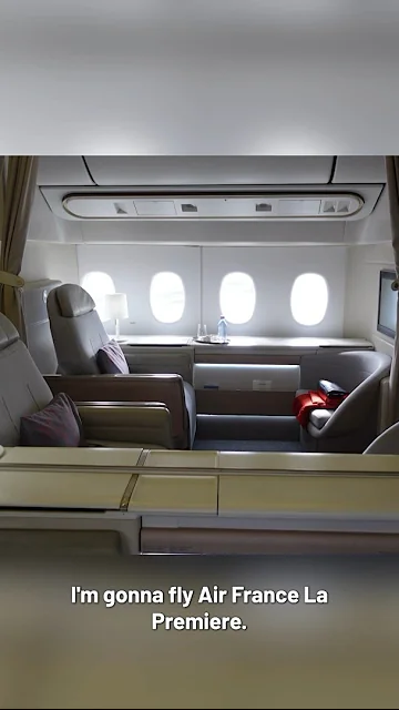 Is this the world's BEST First Class flight? Air France La Premiere #shorts #airfrance #lapremiere