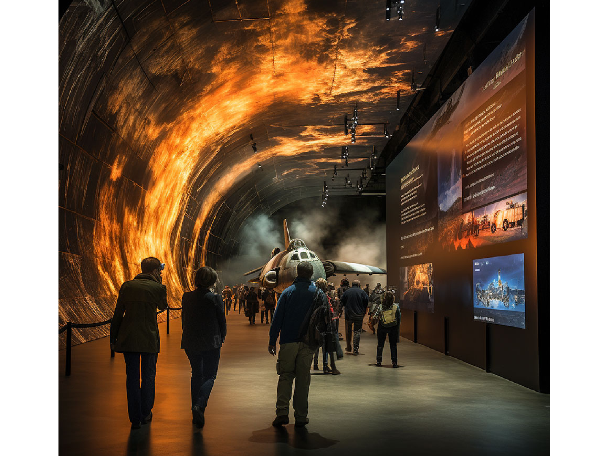 Visitors to the tunnel can expect big screens and “realistic scents”
