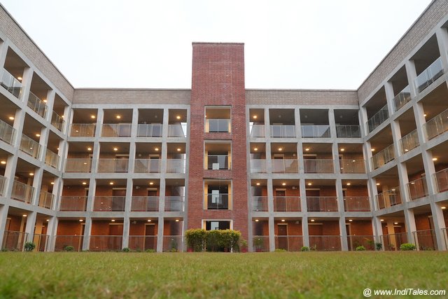 Landscape view of today's Nalanda University Guest House