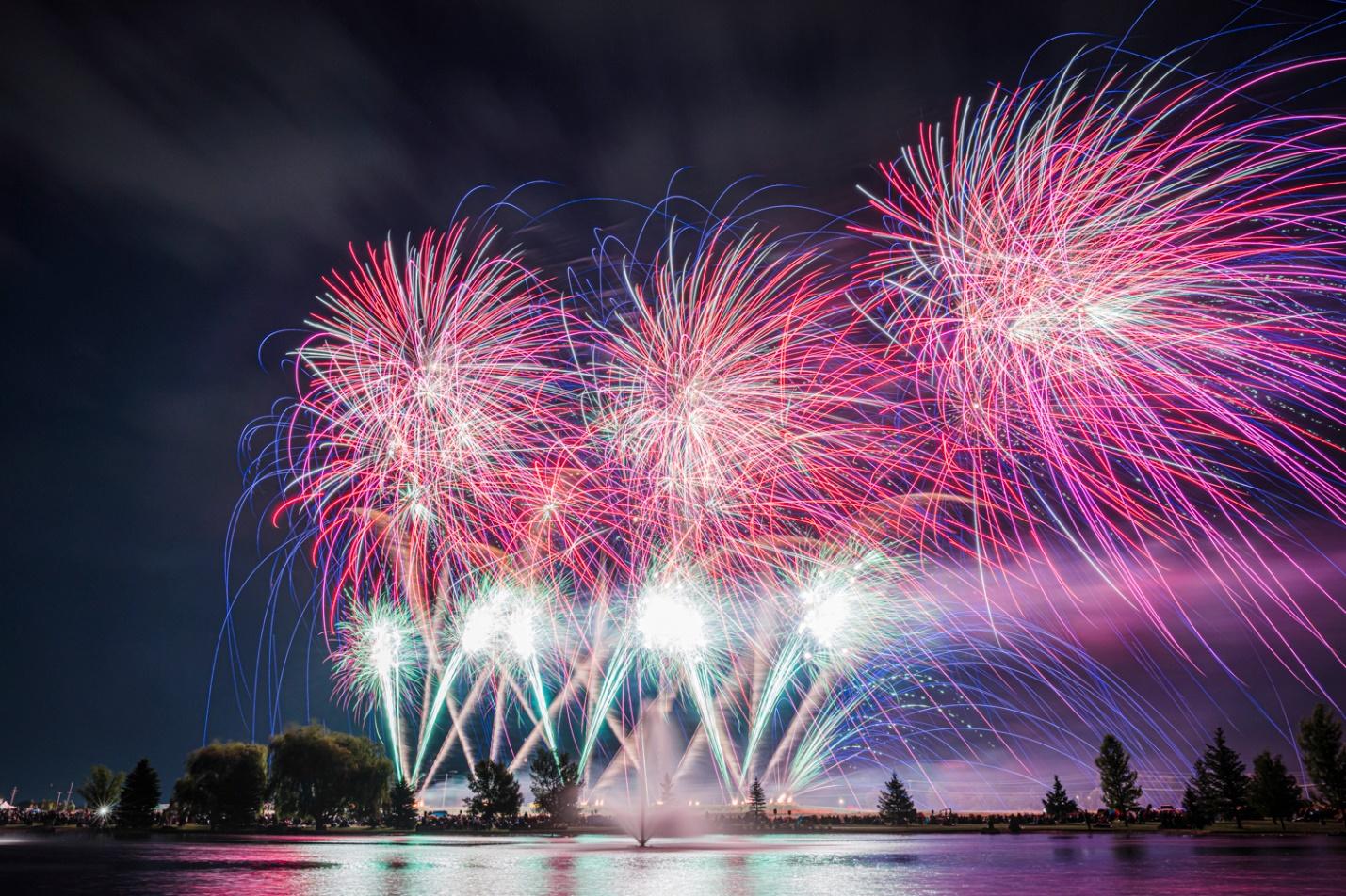 Fireworks in Idaho Falls (photo courtesy of Melaleuca Freedom Celebration).