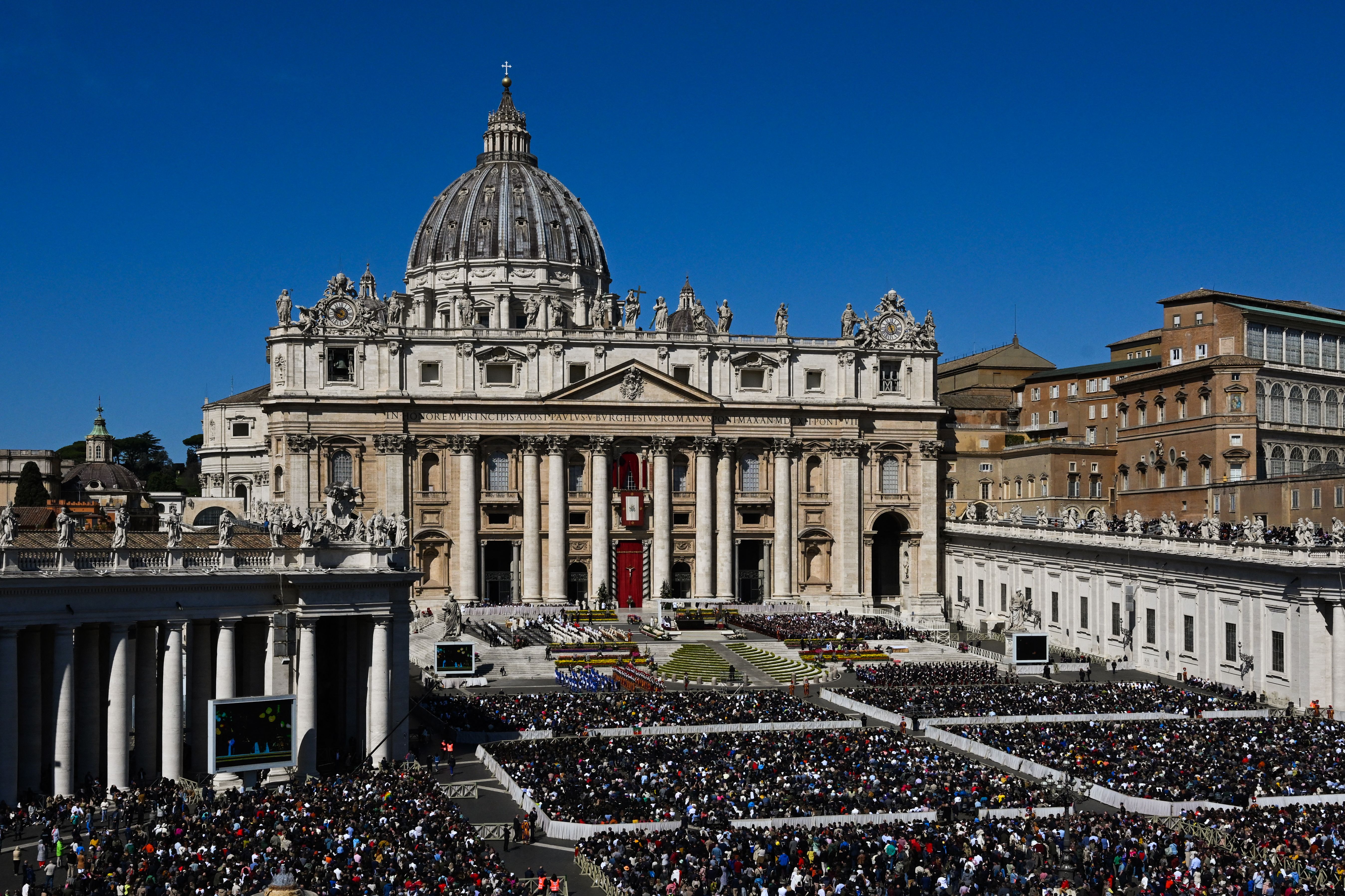 A former employee for the organization that maintains St Peter’s Basilica, pictured, was arrested after police say he stole a seventeenth-century manuscript