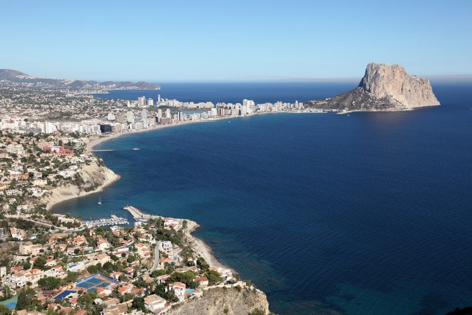 View of Calpe, Costa-Blanca Spain