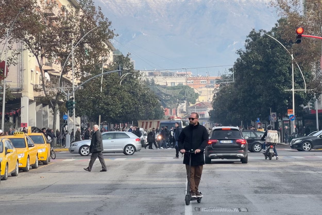 Downtown Tirana: a city now on the flight schedules from the UK like never before