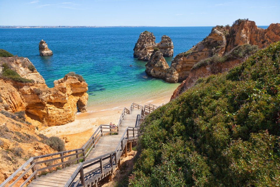 Beach Praia do Camilo, Algarve, Portugal