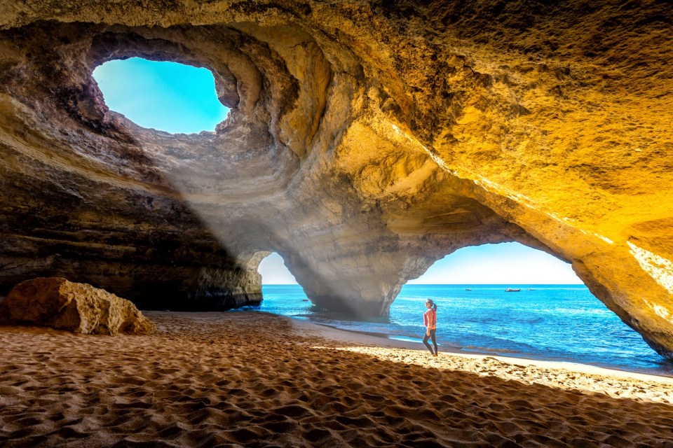 benagil cave in Portimao   Portugal