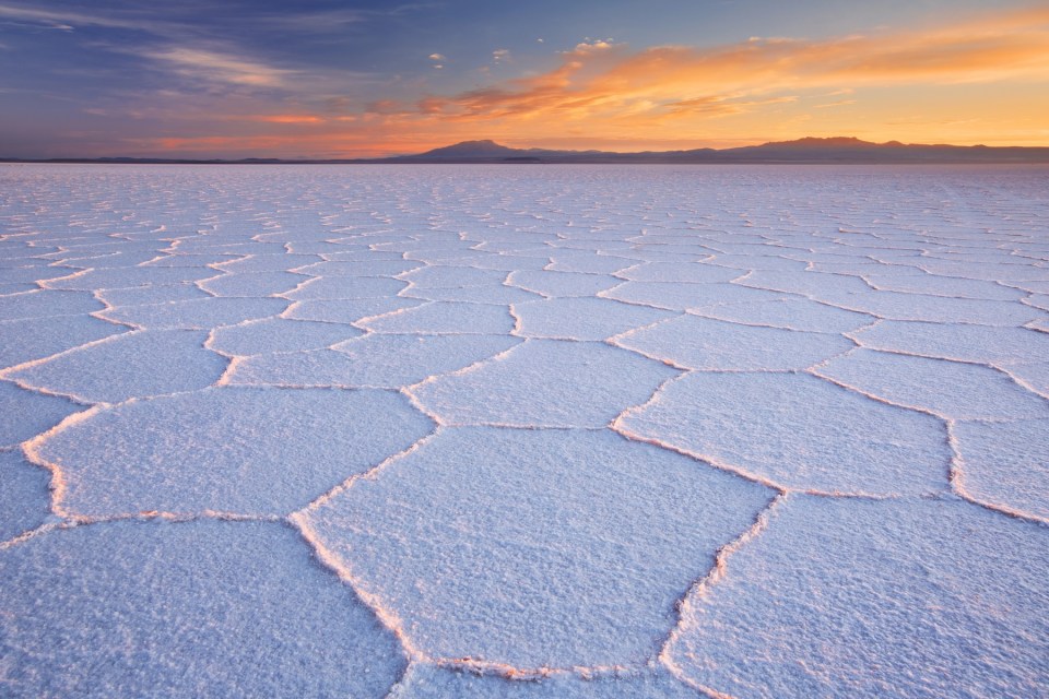 Salt flat Salar de Uyuni in Bolivia