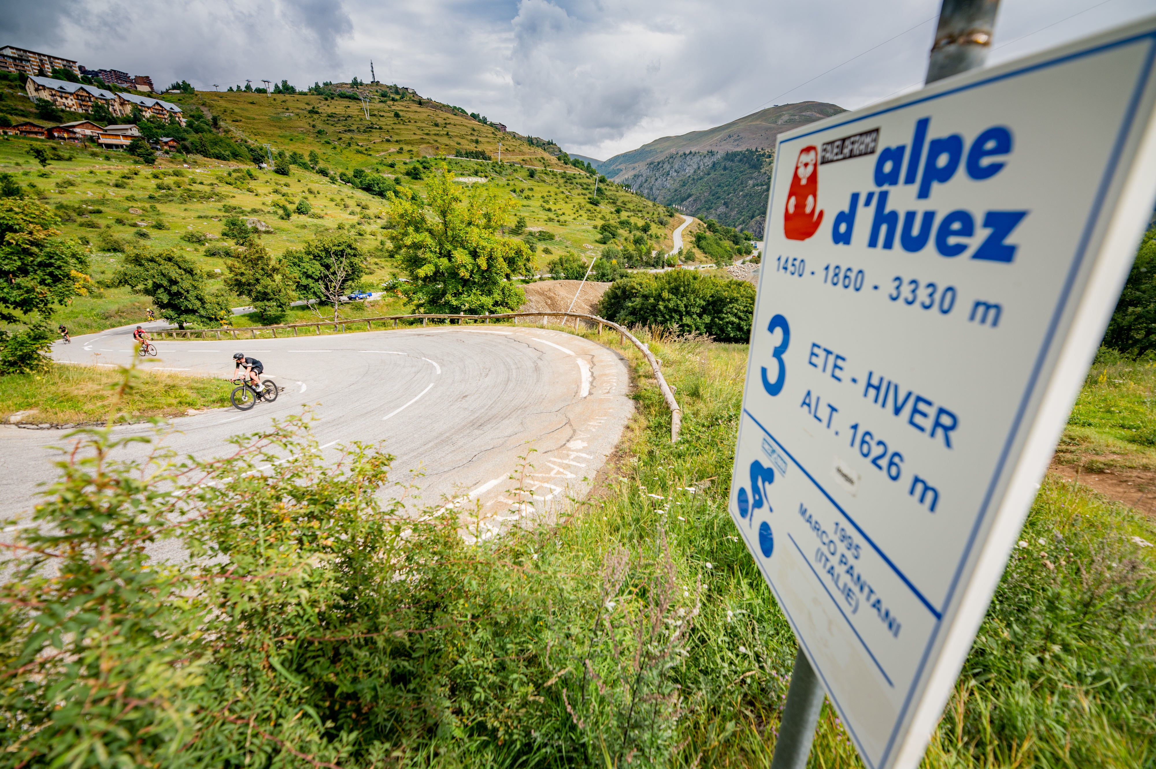 The 21 bends of Alpe d’Huez are well-known in the cycling world