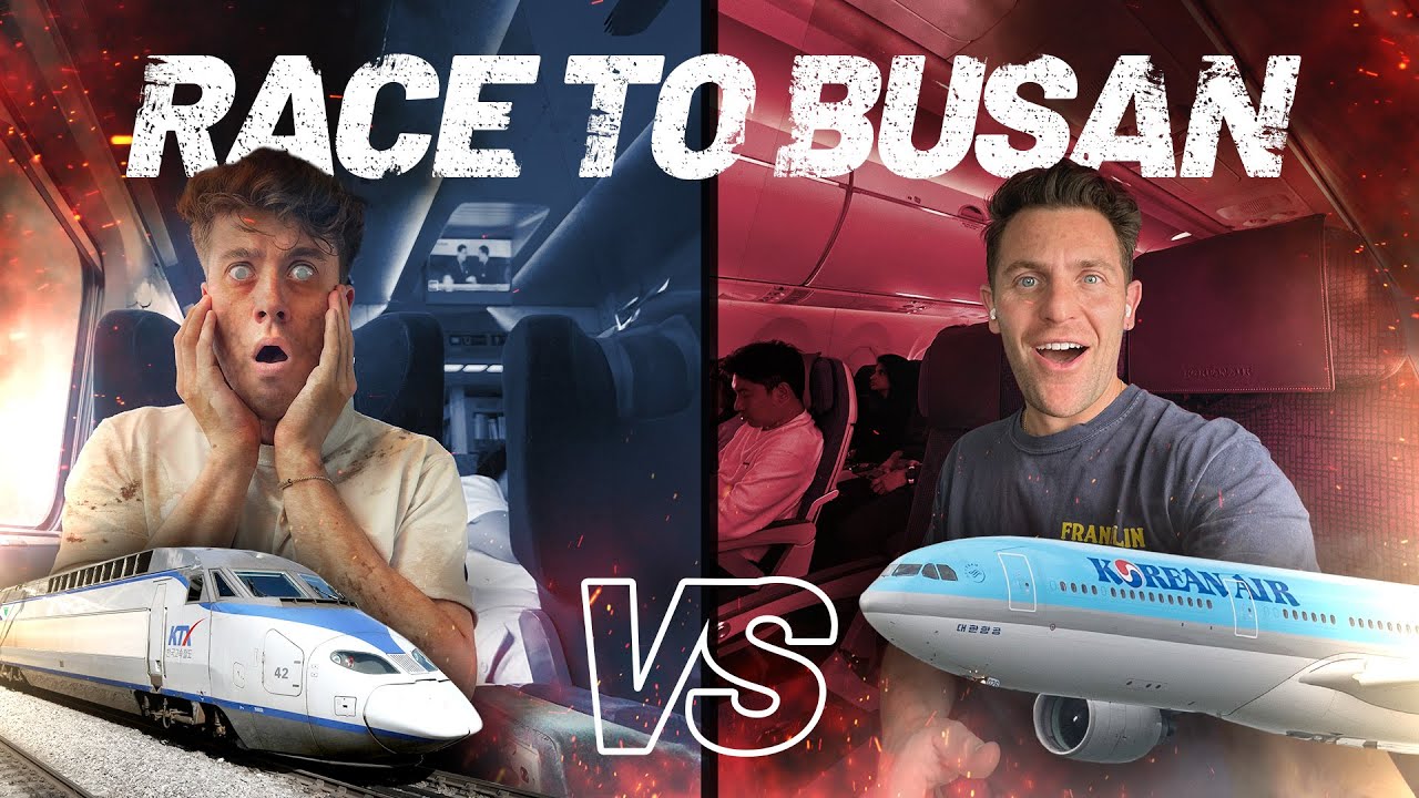 EPIC Race to Busan from Seoul: Korean Air VS Train to Busan