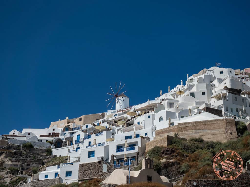 santorini in 3 days with windmills from ammoudi bay in