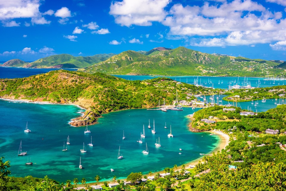 Shirley Heights, Antigua and Barbuda view from the overlook.