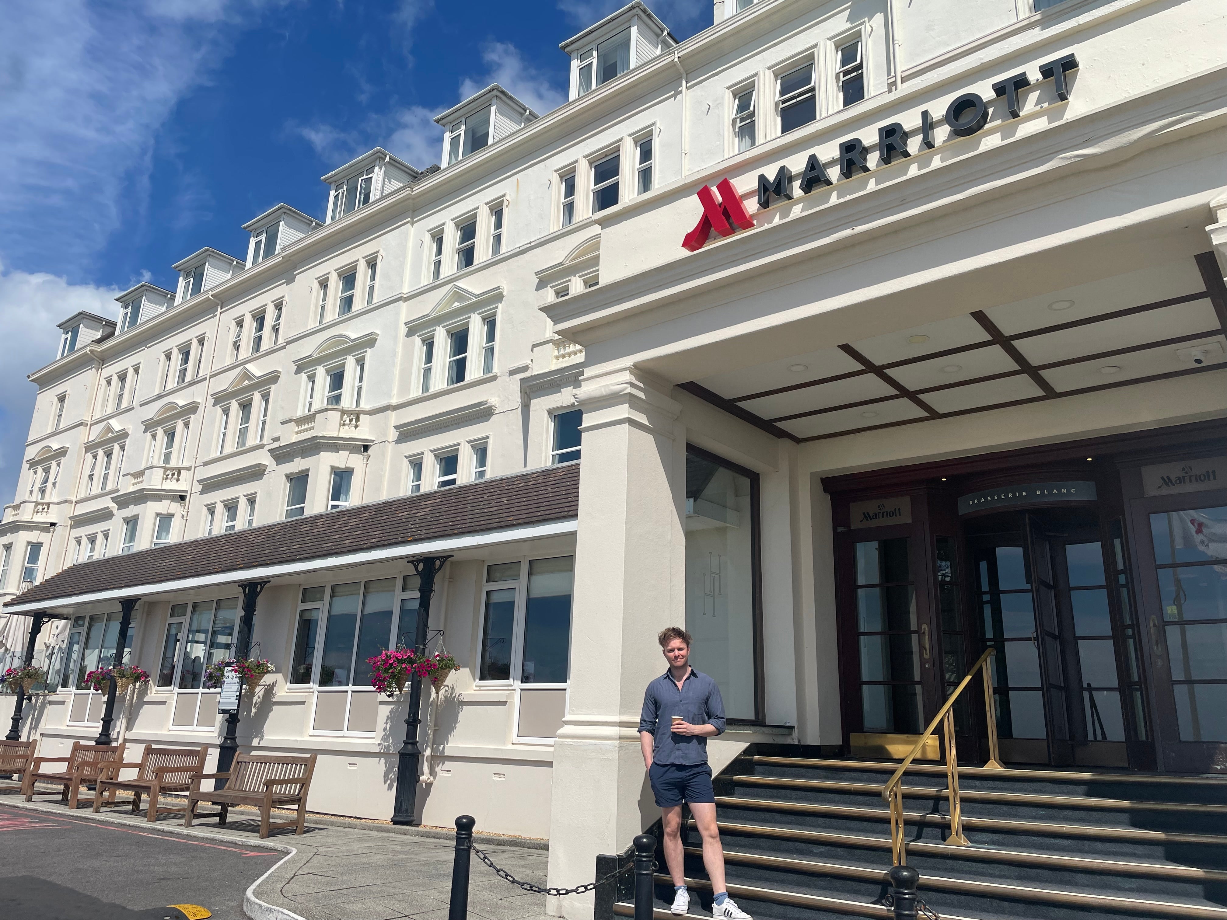 The Bournemouth Highcliff Marriott Hotel sits proudly overlooking the beachfront