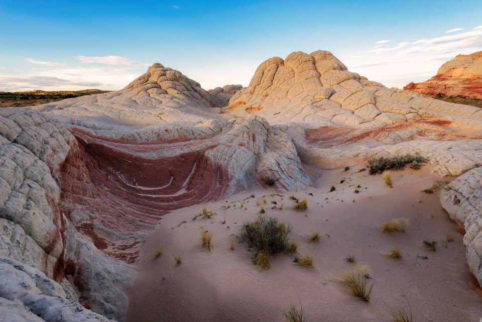 Plateau from white and red sandstone