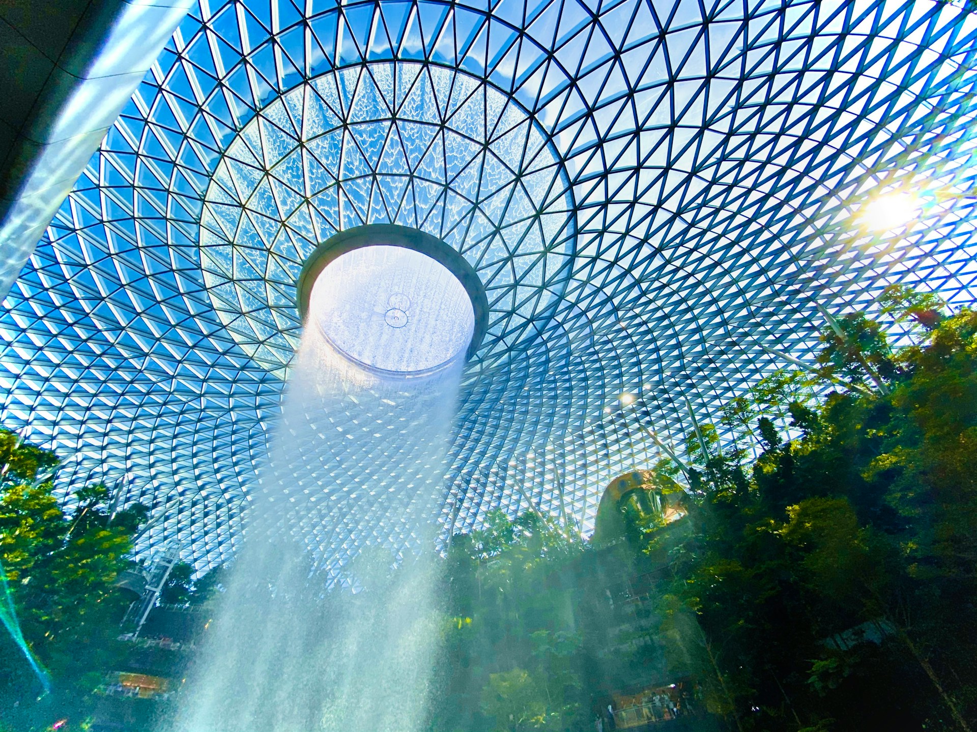 The Jewel waterfall at Changi Airport in Singapore (photo: Aarush Kochar).