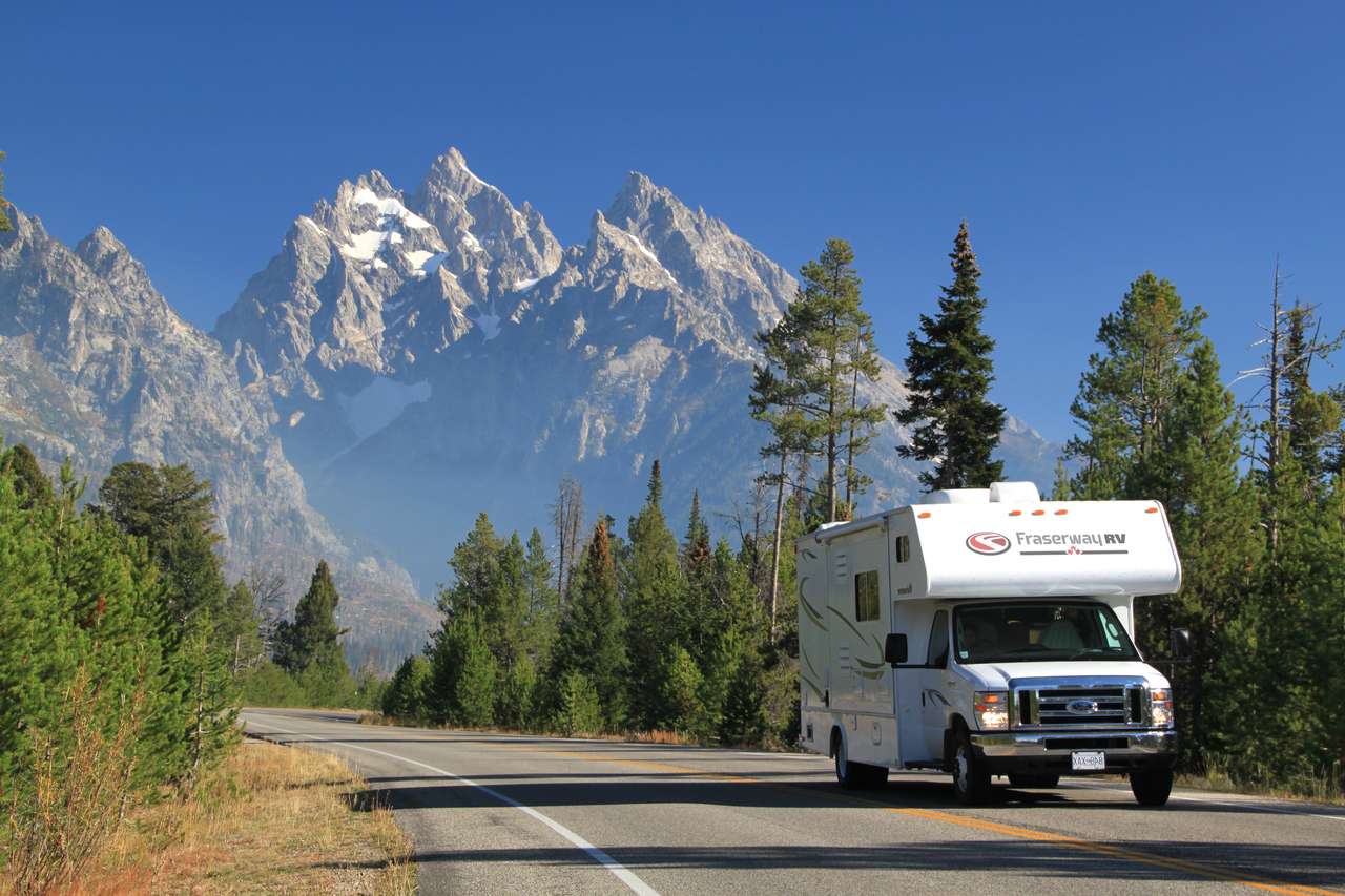 Spend a holiday in a motorhome traveling around British Columbia and Vancouver Island while spotting moose and bears