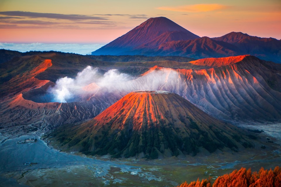 Mount Bromo, is an active volcano and part of the Tengger massif, in East Java, Indonesia.