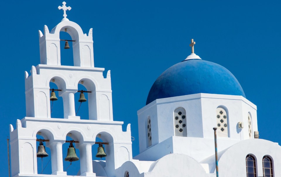 Main church in Pyrgos, Santorini