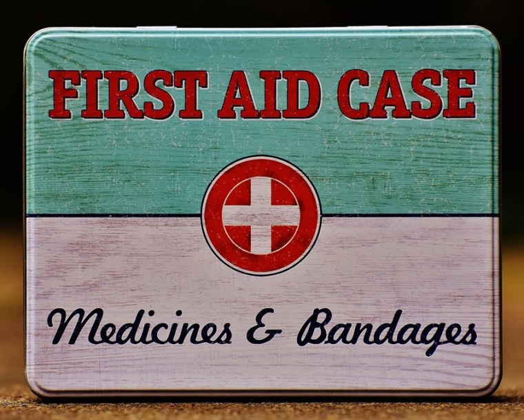 first aid kit - safety gear for your next journey