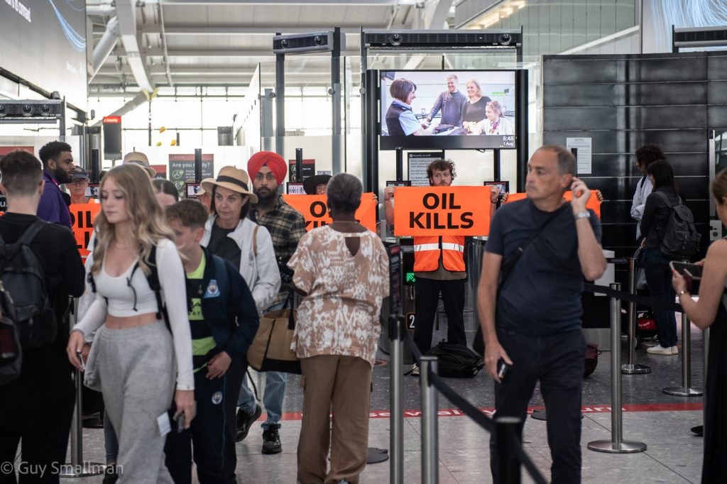 Heathrow has been struck by the climate activists two this week