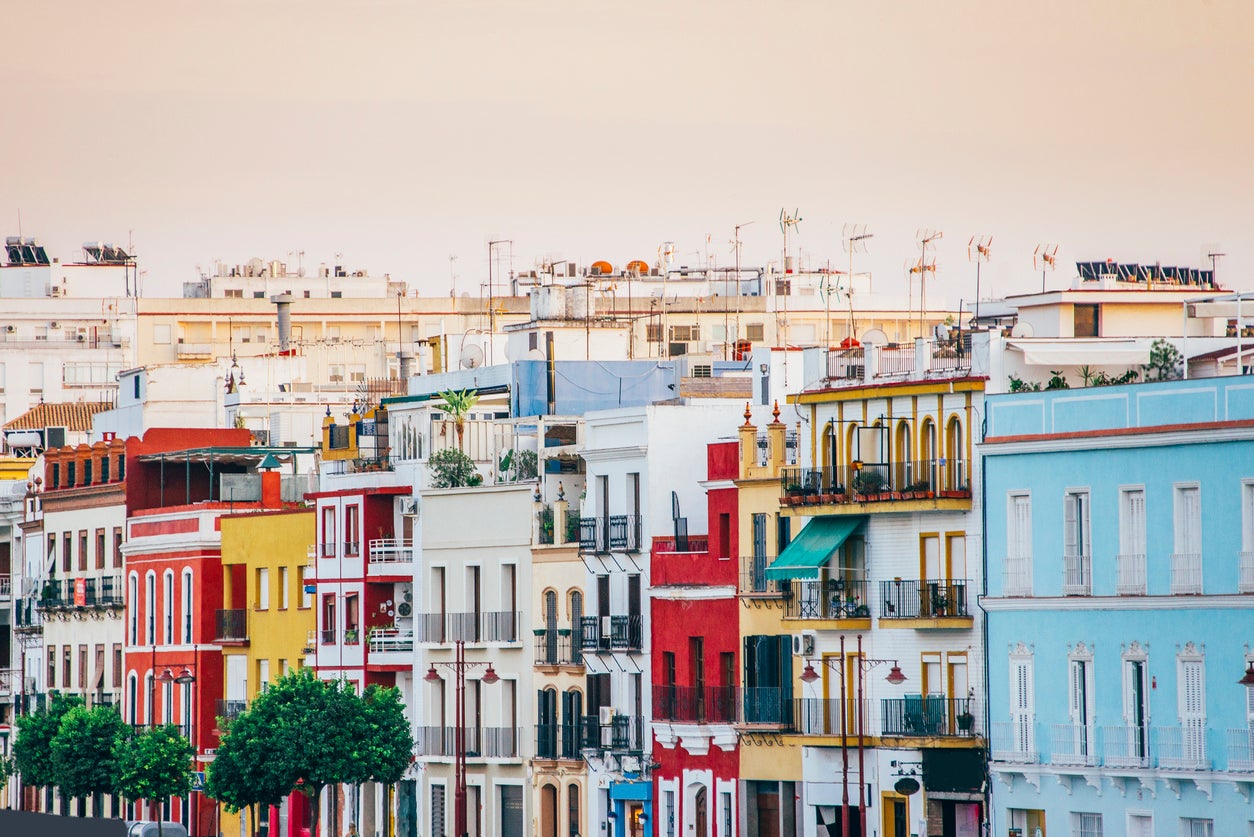 The Triana district in Seville, Spain