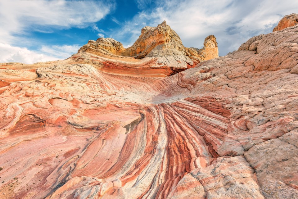 Plateau from white and red sandstone