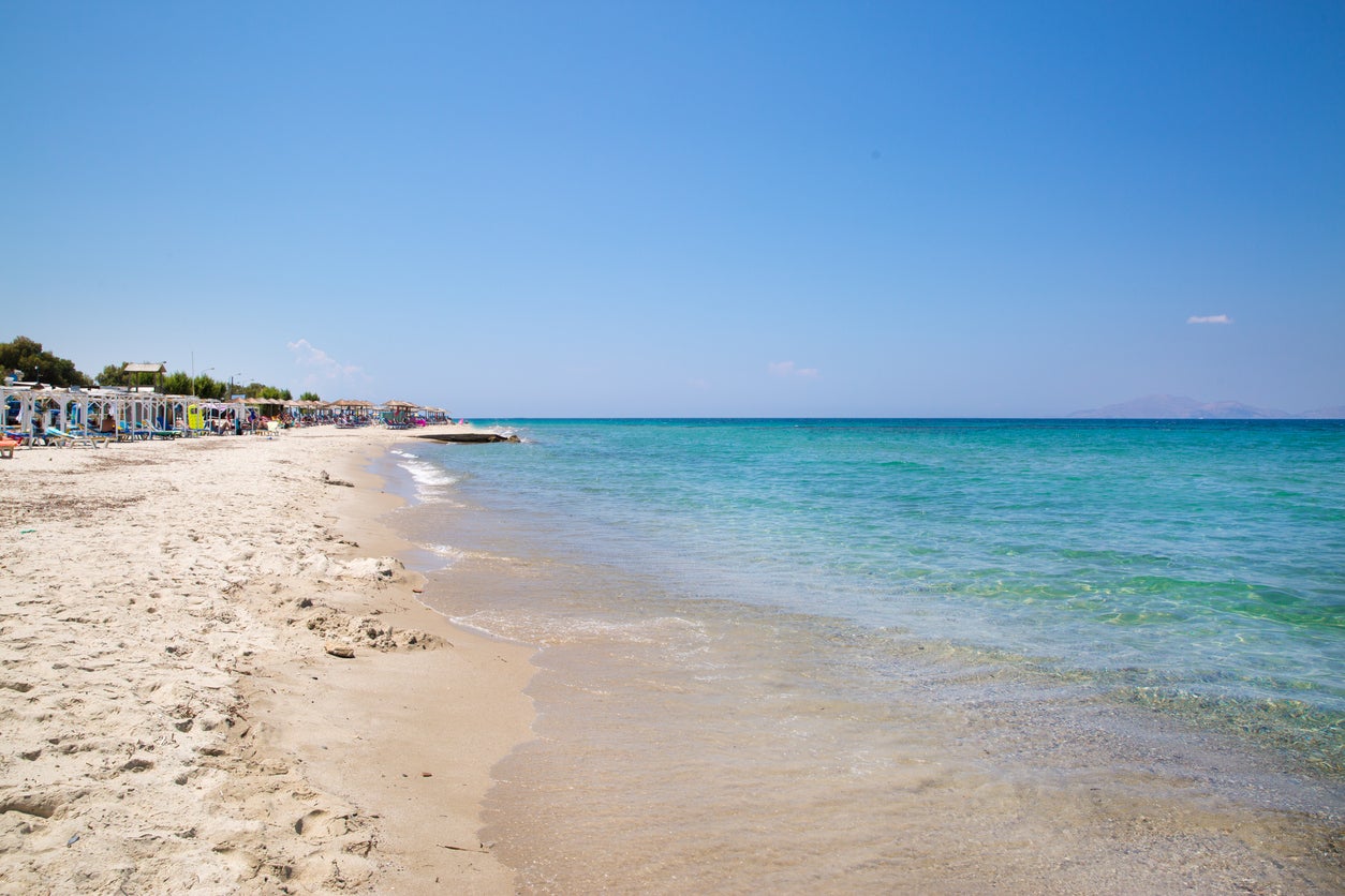 Marmari Beach on Kos island, Greece is the beach with the whitest sand in Europe