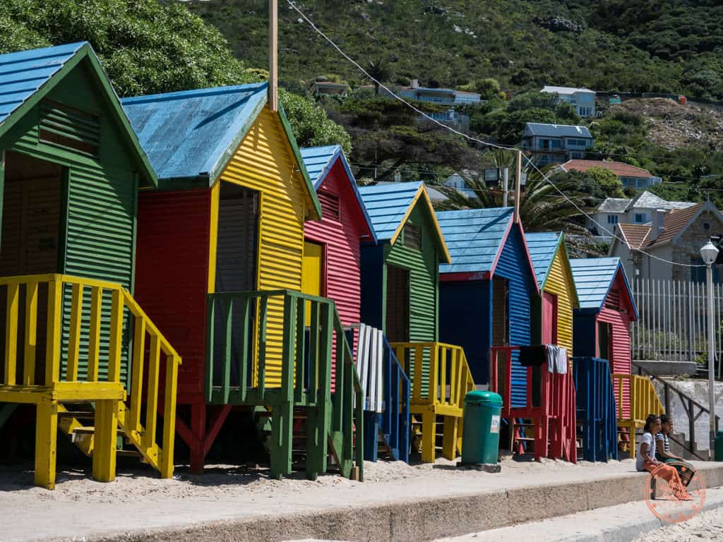 colourful houses st james beach in 1 week cape town itinerary