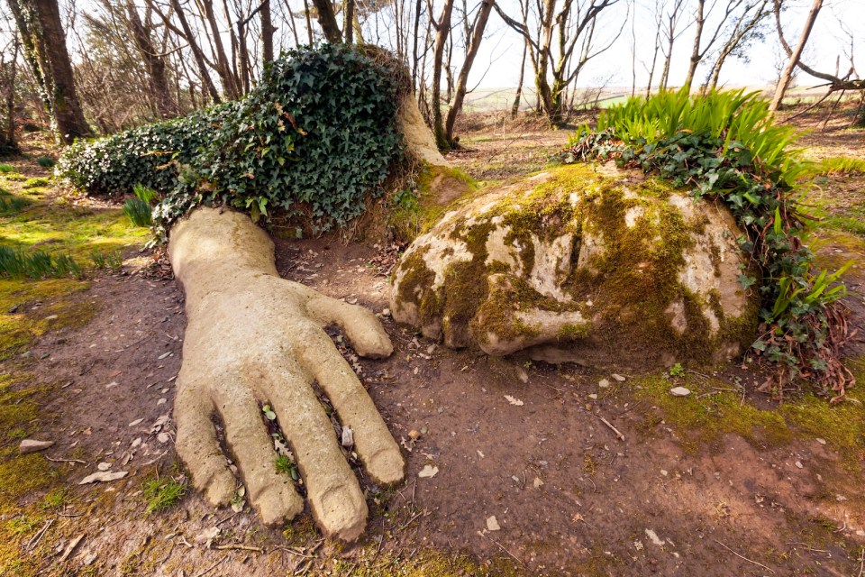 Mud Maiden at the Lost Gardens of Heligan, Cornwall, England.