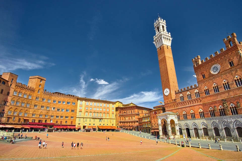 Historical city of Sienna  Italy.