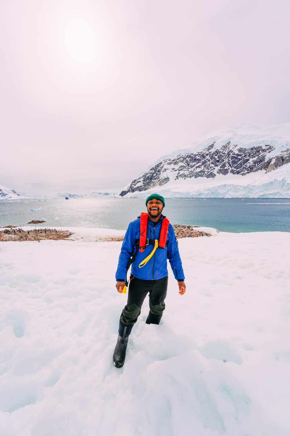 Arriving On Land In Antarctica