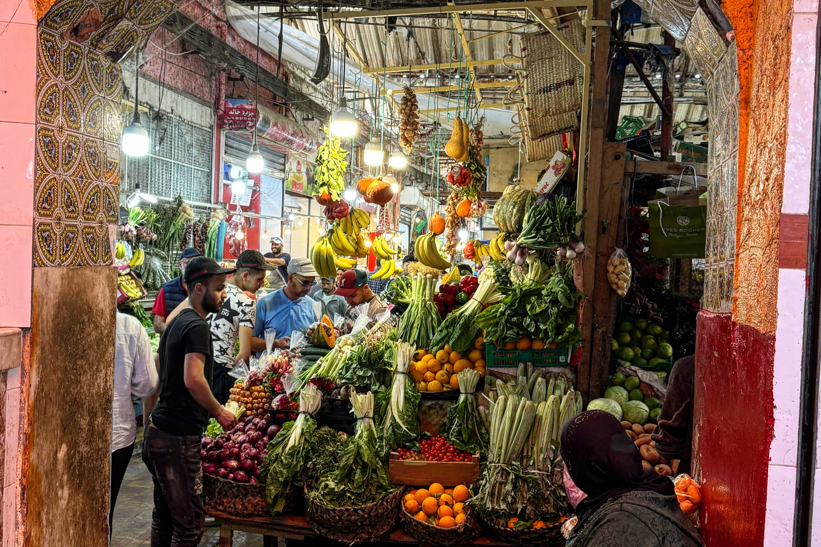 Peruse the fruit and vegetable market for goat’s cheese and chilli olives