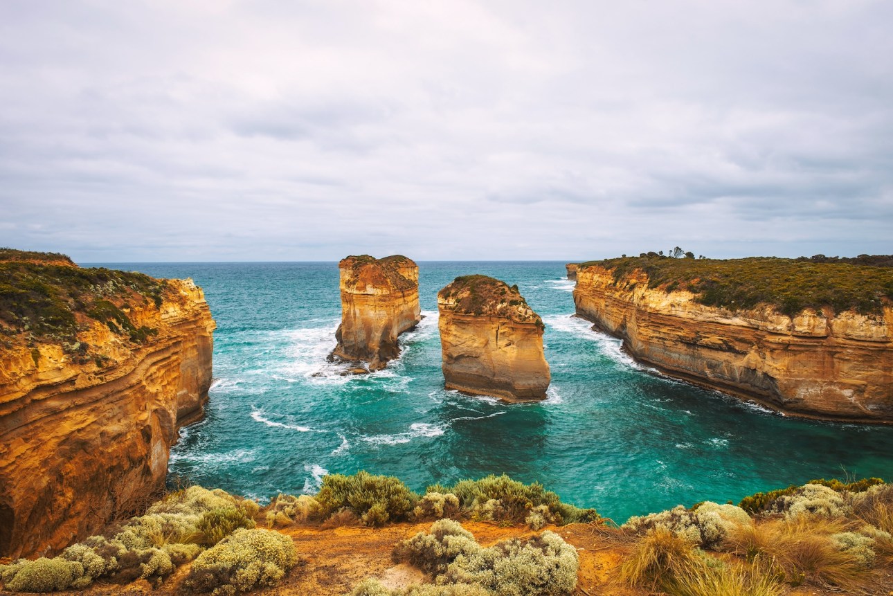 Loch Ard Gorge along the famous Great Ocean Road in Victoria, Australia, near Port Campbell and The Twelve Apostles