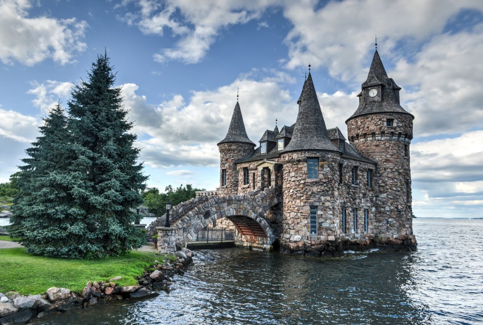 Power House of Boldt Castle in Thousand Islands, New York, USA.