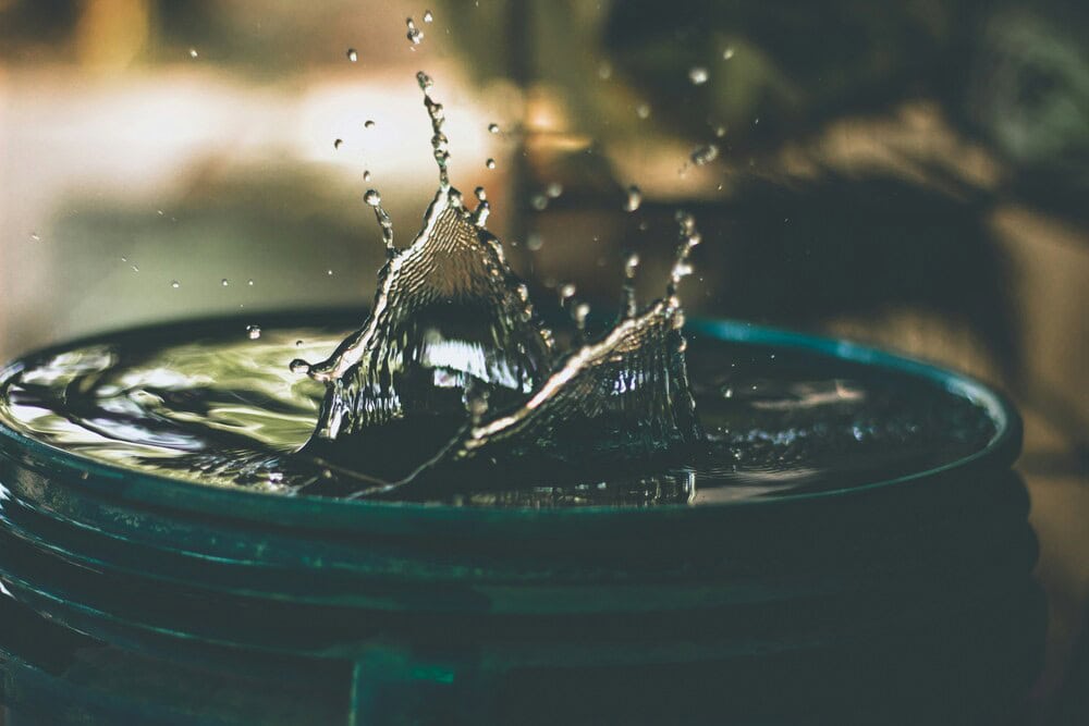 water in can