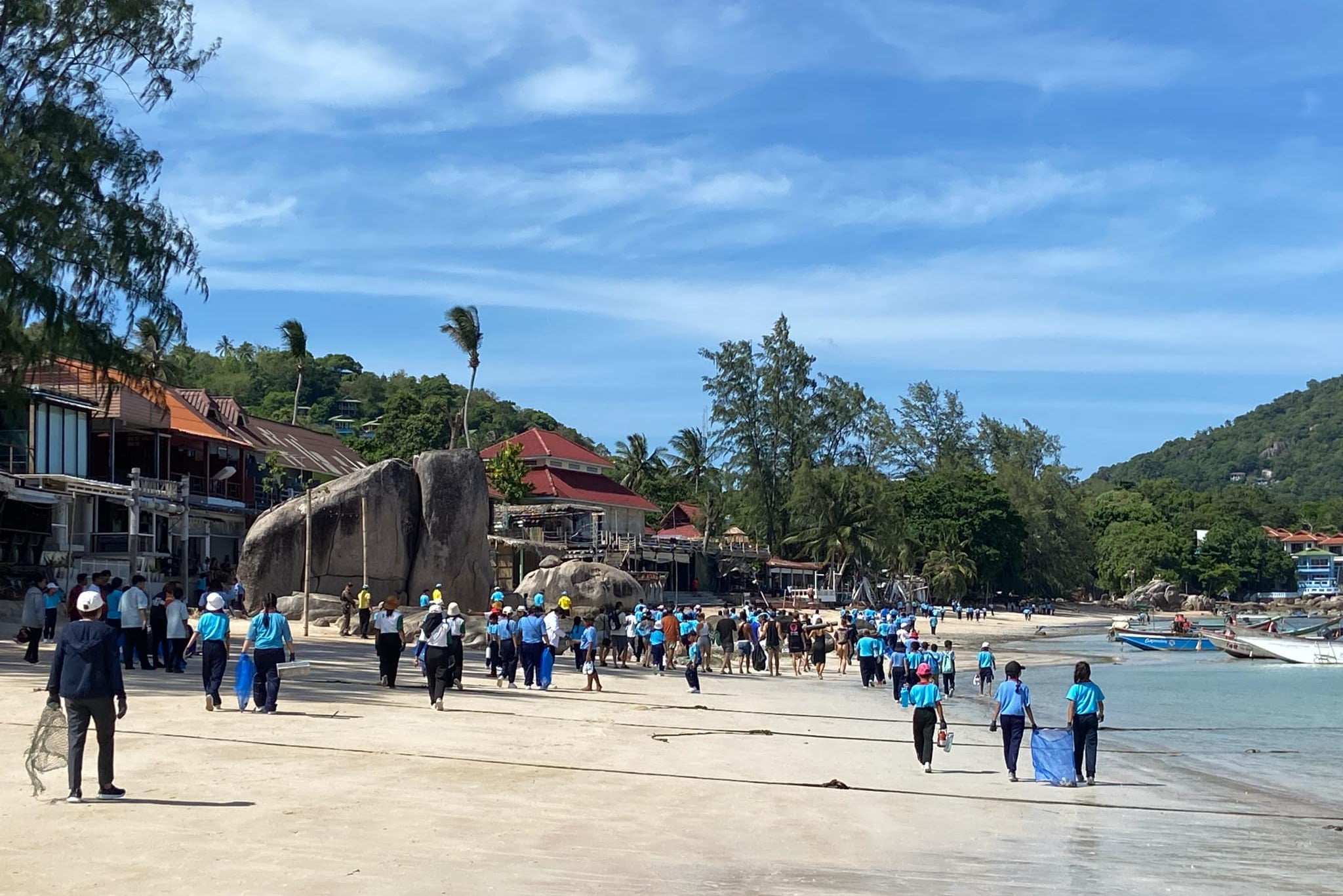 Large conservation efforts are being carried out on Koh Tao keep their white sandy beaches clean