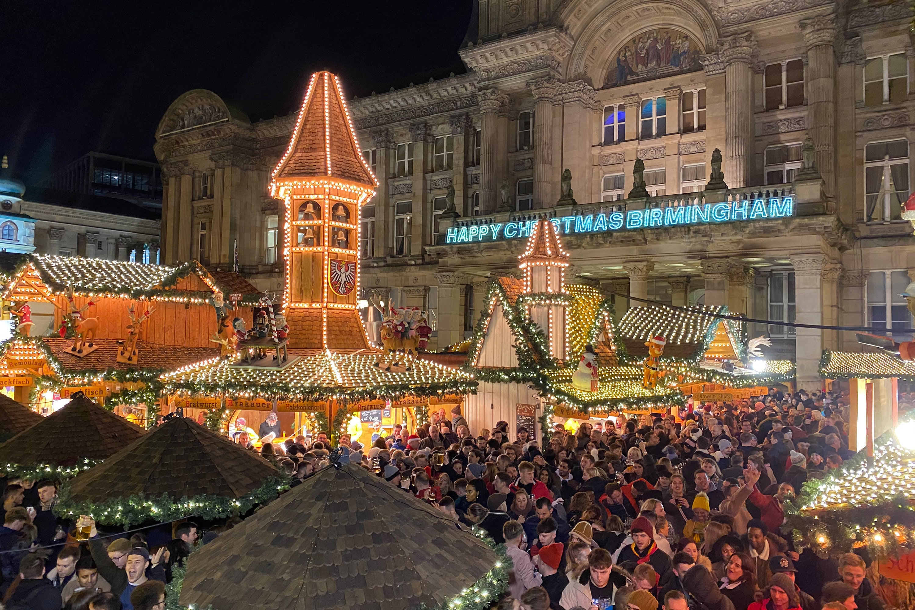 Birmingham hosts the biggest German market outside Germany and Austria