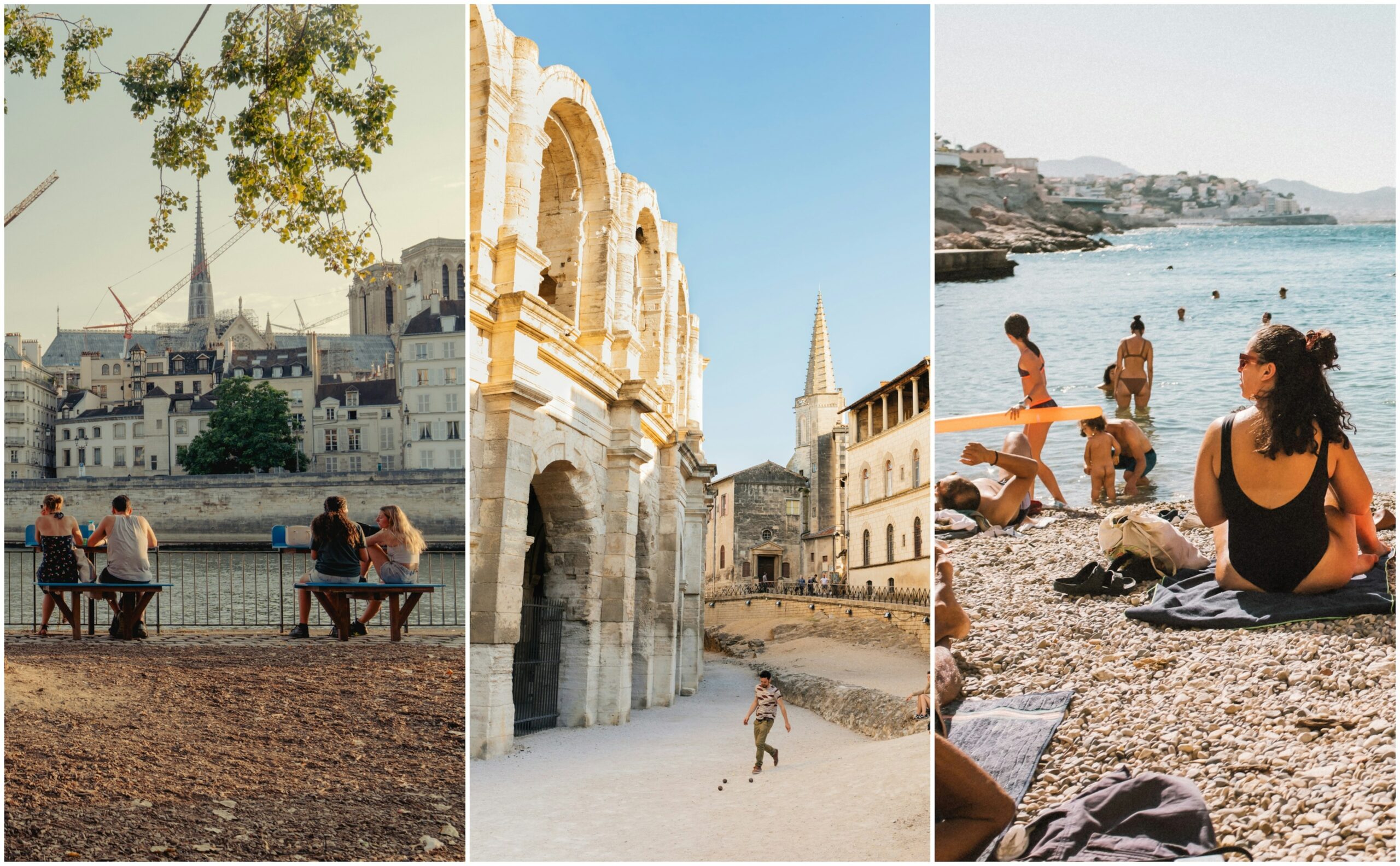 Enjoy the highlights of France, from the banks of the Seine, to the amphitheater of Arles and the beaches of Marseille.