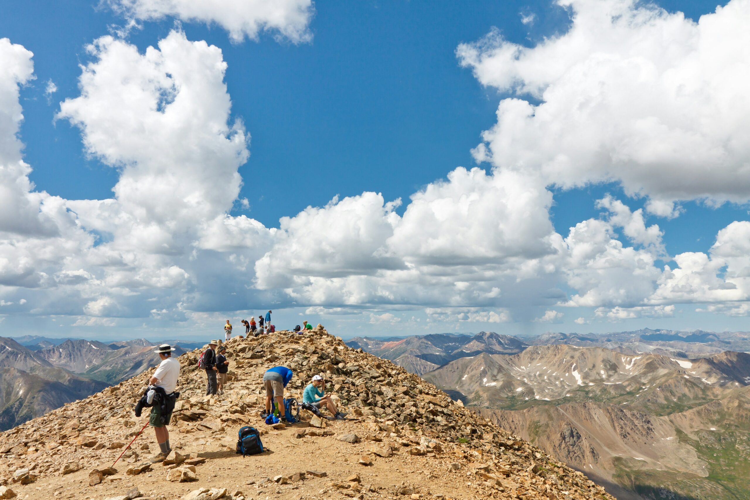 The hike up Mt Elbert is just one of the delights waiting along the Top of the Rockies Scenic Byway. Patrick Poendl/Shutterstock