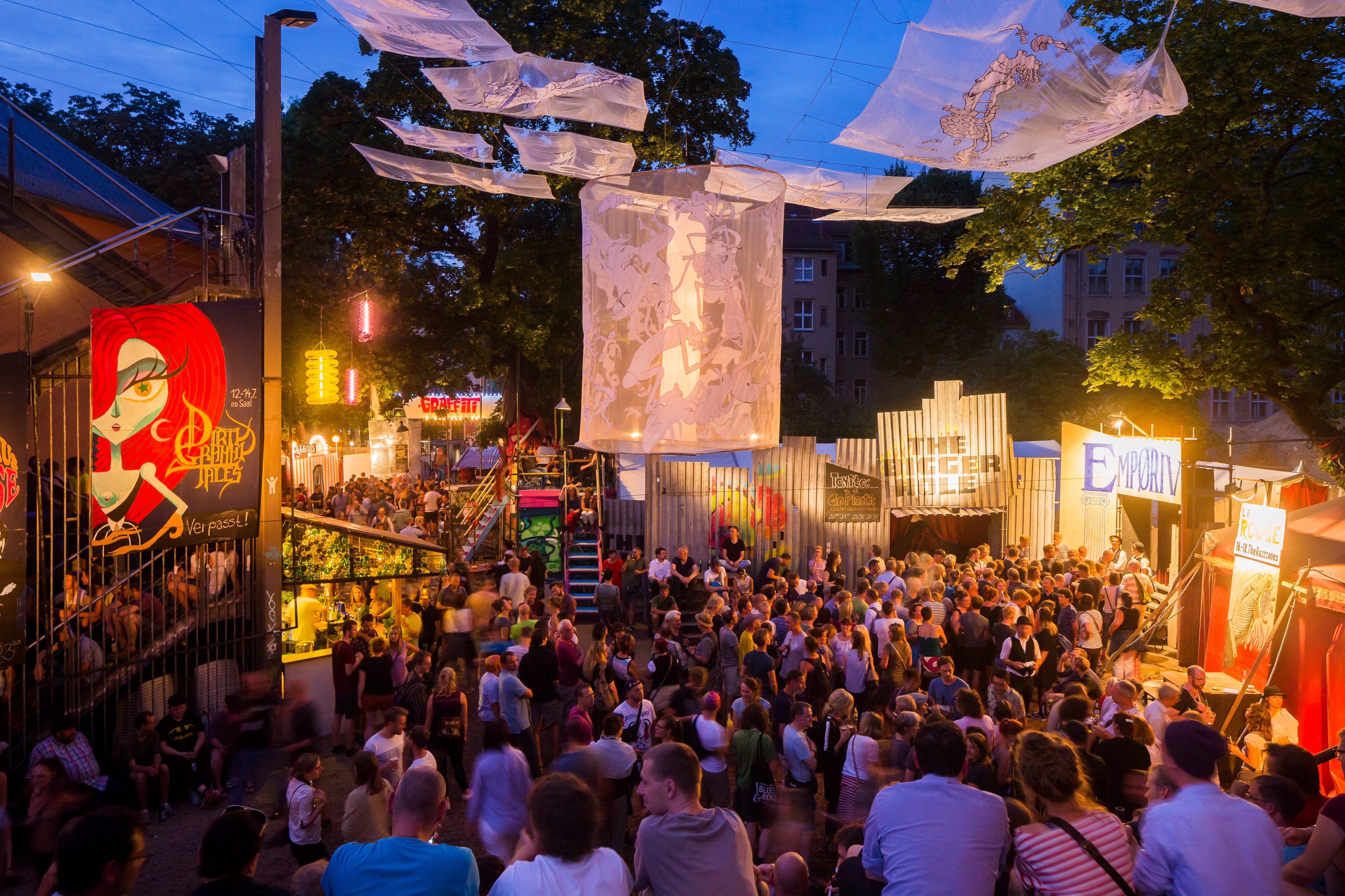 There’s an international summer festival in the Neustadt district of Dresden