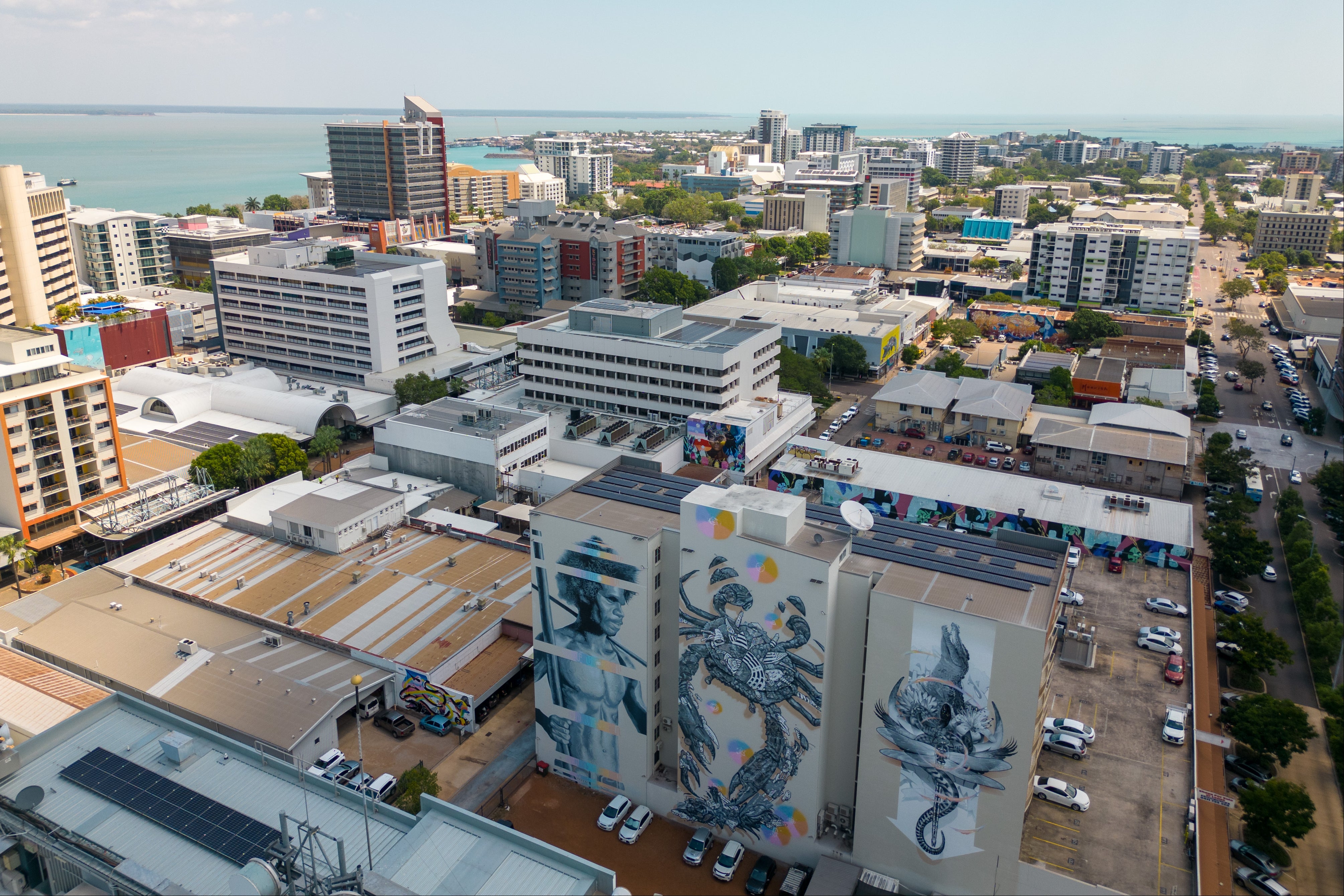 Darwin Street Art Festival celebrates large-scale murals that artists have placed on the side of the city’s buildings for the past eight years