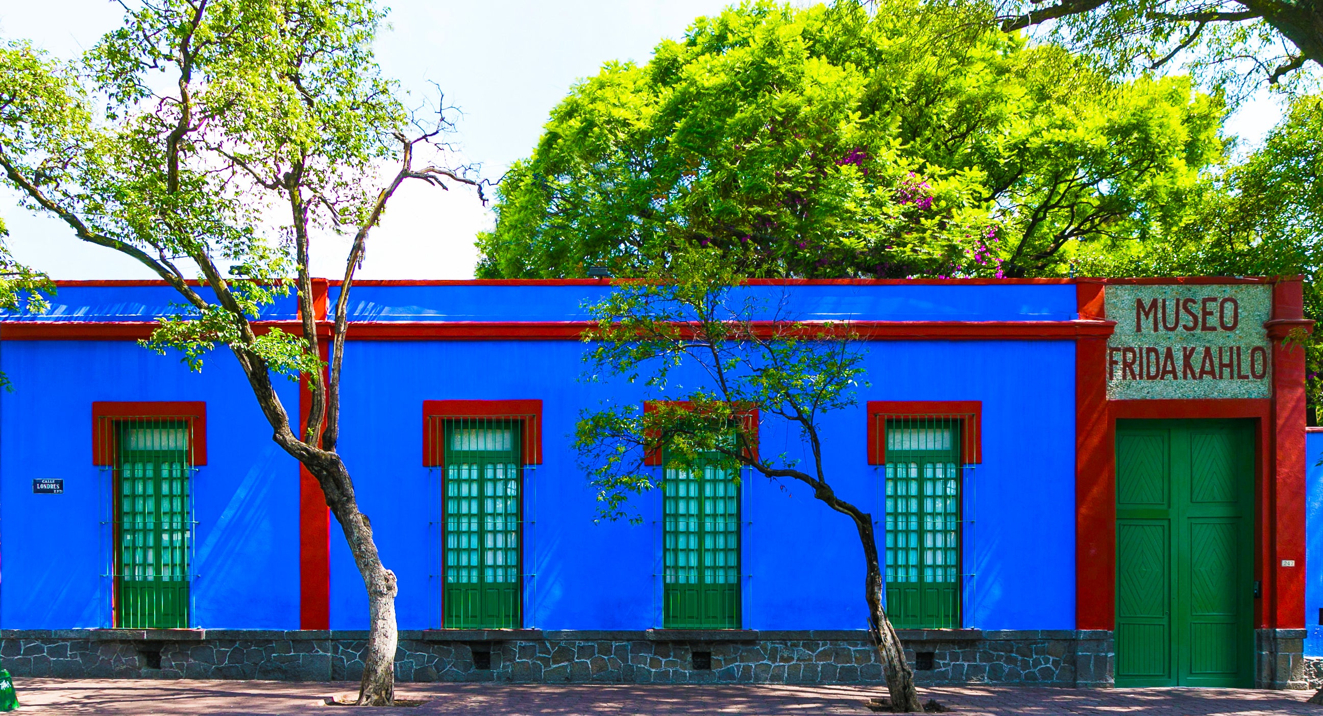 The Frida Kahlo museum, known for its cobalt walls, is dedicated to the life and work of the Mexican artist