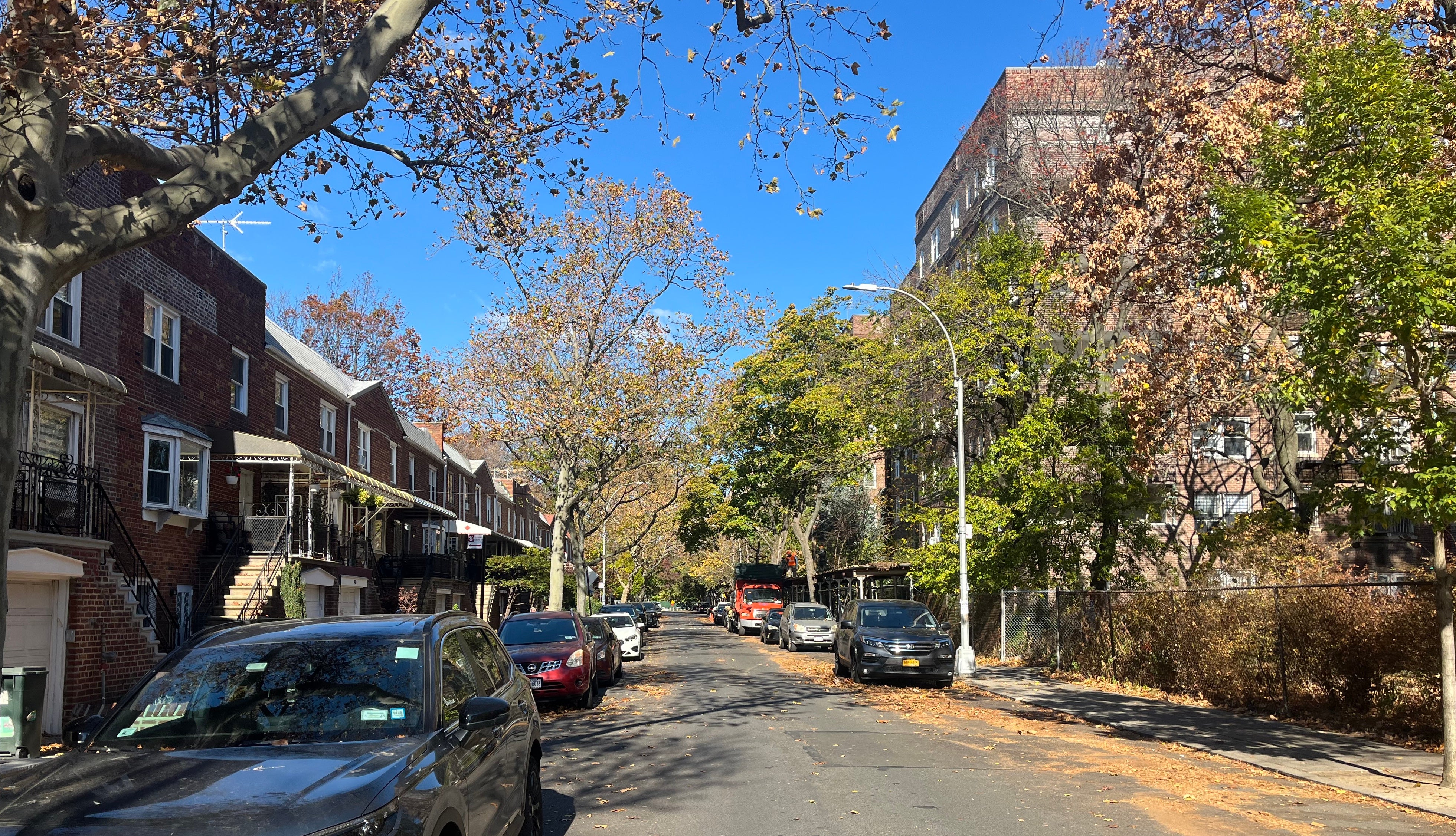 Just over 98 per cent of voters on this street cast their ballot for Trump