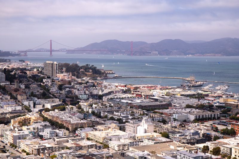 San FRancisco views from Coit Tower