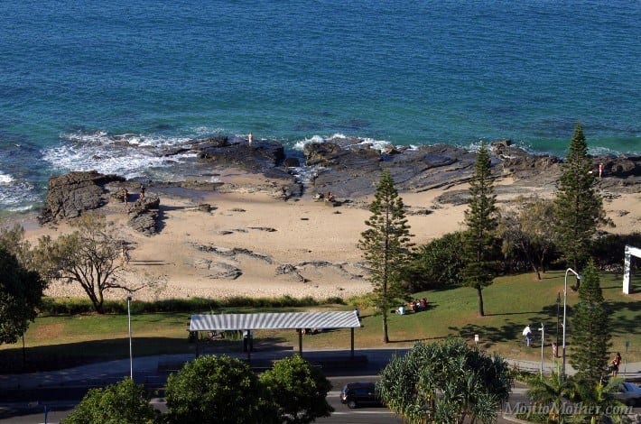 A view of alexandra headlands from above