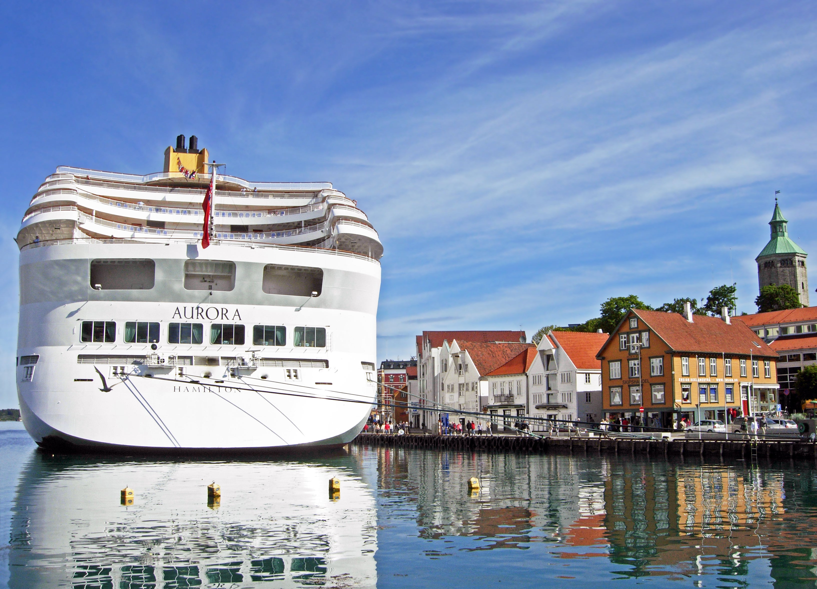 Aurora is a regular visitor to Stavanger, Norway