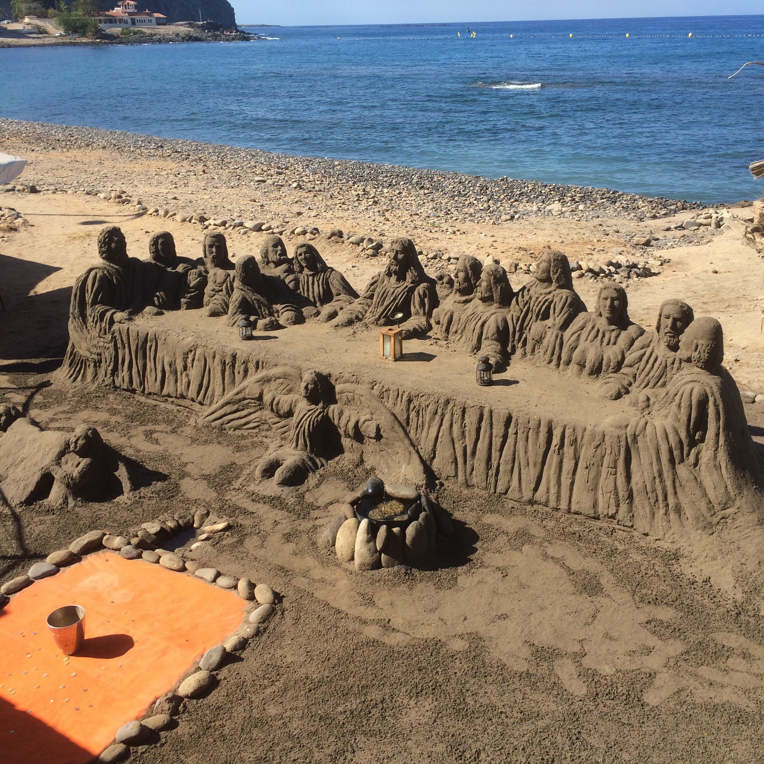 Nativity scenes in the sand (Ramble Worldwide/PA)