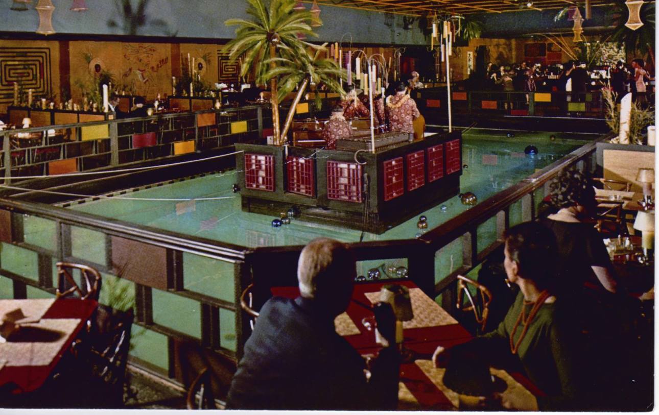 The Tonga Room pool, circa 1950s/60s