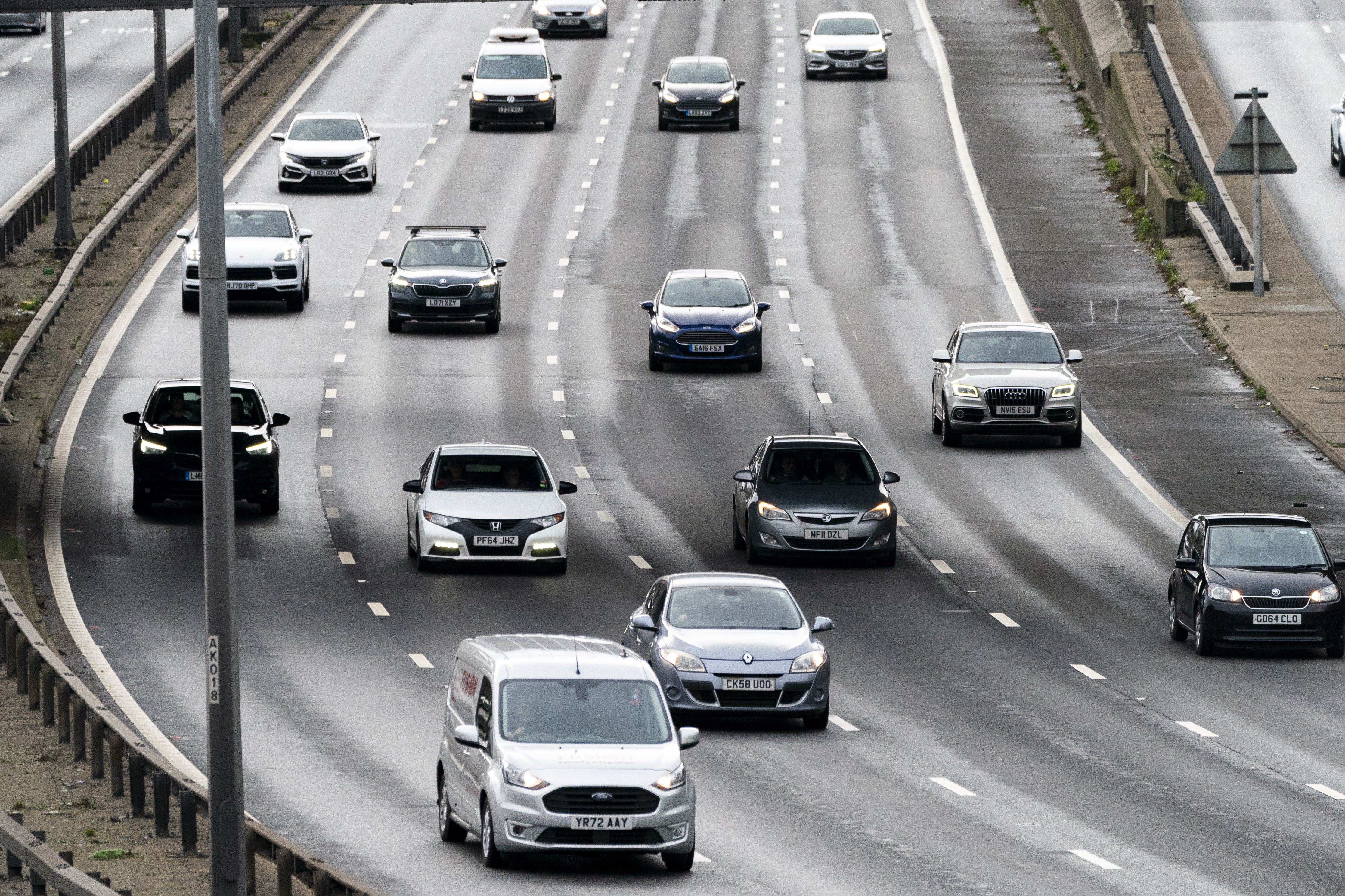 The RAC has urged drivers to travel at off-peak times (Jordan Pettitt/PA)