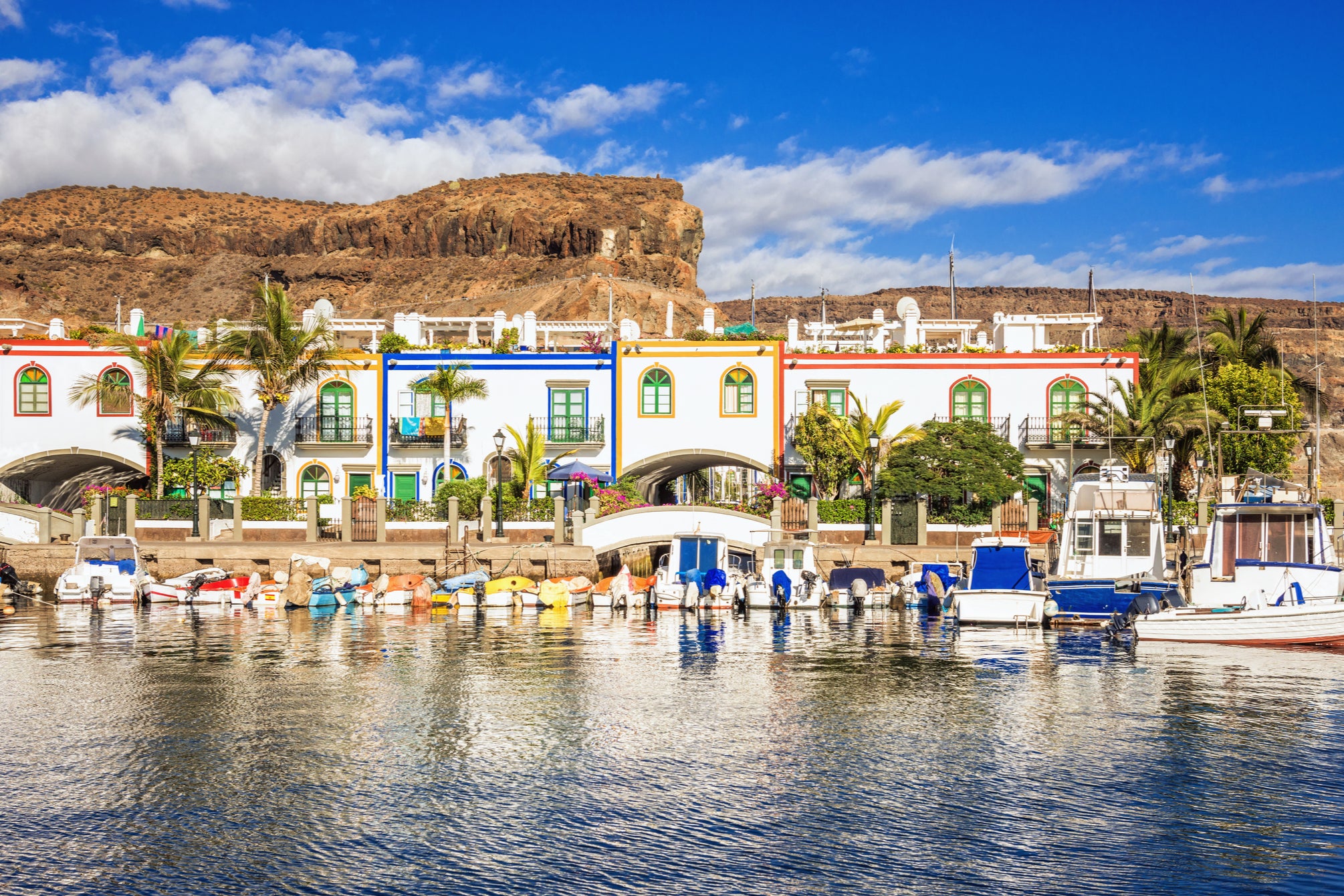 The area is well known for its colourful buildings