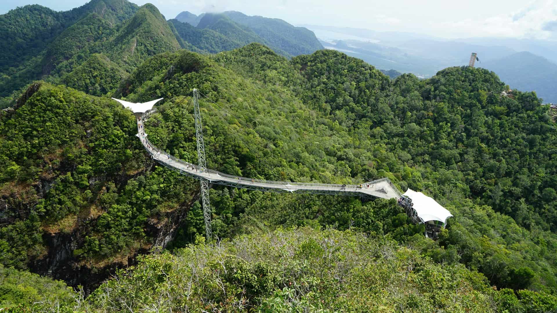 The Sky Bridge above Langkawi, an island accessible by ferry from mainland Malaysia (photo: Ryan Chu).